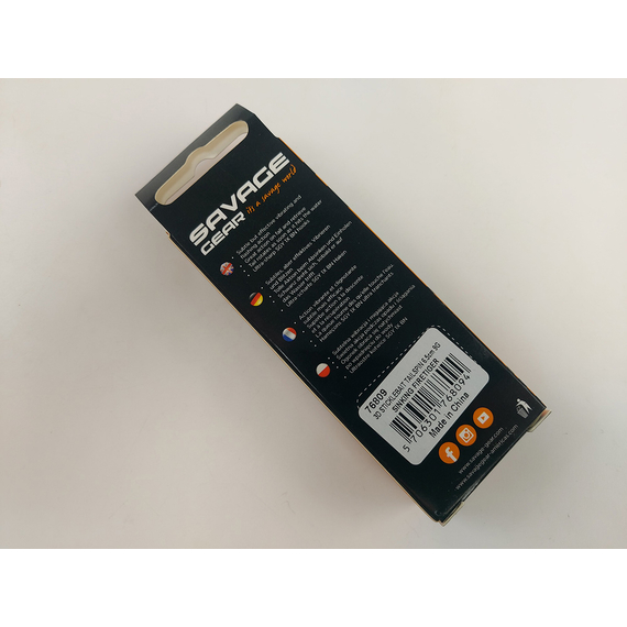 Тейл-спінер Savage Gear 3D Sticklebait Tailspin 65mm 9.0g Firetiger, фото , изображение 4