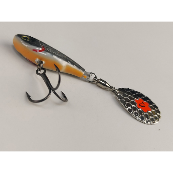 Тейл-спінер Savage Gear Fat Tail Spin 65mm 16.0g Dirty Silver, фото , изображение 8