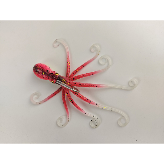 Силікон Savage Gear 3D Octopus 100mm 35.0g UV Pink/Glow (поштучно), Довжина силікону: 100mm, Колір силікону: UV Pink/Glow, фото , изображение 6