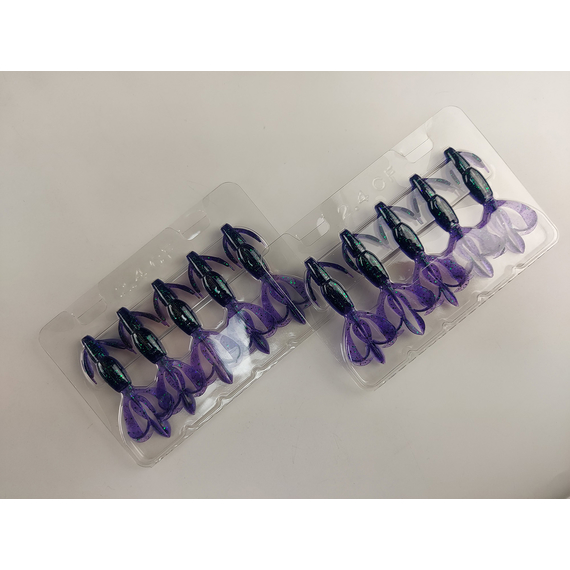 Силікон Keitech Crazy Flapper 2.4" (10 шт/уп),, колір: 408 electric june bug, Довжина силікону: 2.4" (6.1 см), Колір силікону: 408 Electric June Bug, фото , изображение 11
