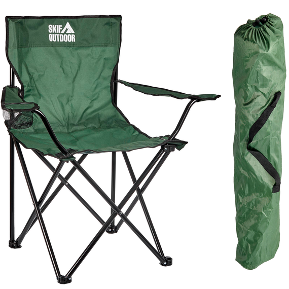 Стілець розкладний SKIF Outdoor Comfort. Колір: зелений, Колір: Зелений, Рекомендуєме навантаження: 100 кг, фото 