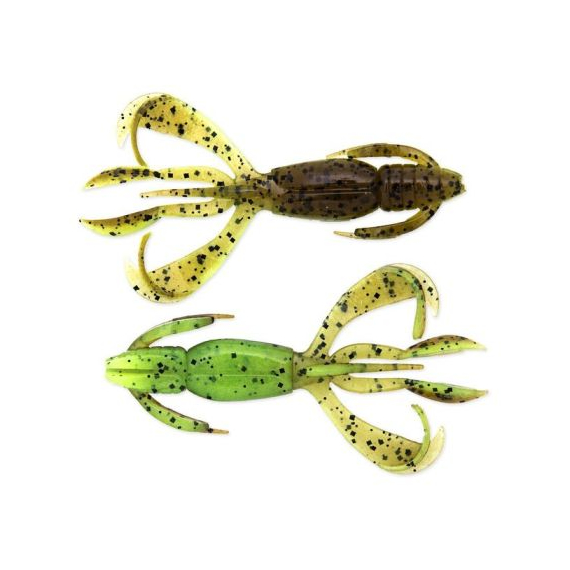 Силікон Keitech Crazy Flapper 2.4" (10 шт/уп),, колір: 401 green pumpkinpp.chart, Довжина силікону: 2.4" (6.1 см), Колір силікону: 401 Green Pumpkinpp.Chart, фото , изображение 2