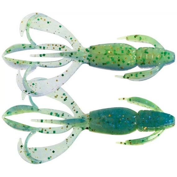 Силікон Keitech Crazy Flapper 3.6" (7 шт/уп),, колір: ea#17 midnight chart back, Довжина силікону: 3.6" (9.1 см), Колір силікону: EA#17 Midnight Chart Back, фото 