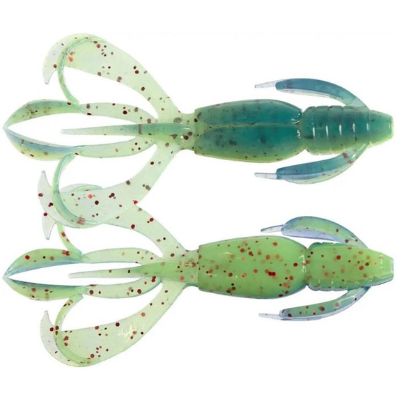 Силікон Keitech Crazy Flapper 2.8" (8 шт/уп),, колір: ea#20 violet chart red fl, Довжина силікону: 2.8" (7.1 см), Колір силікону: EA#20 Violet Chart Red Fl, фото 