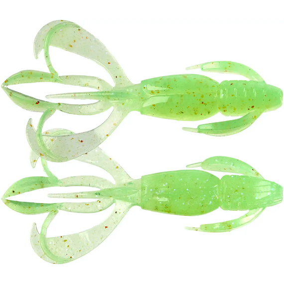 Силікон Keitech Crazy Flapper 2.4" (10 шт/уп),, колір: ea#19 electric chart shad, Довжина силікону: 2.4" (6.1 см), Колір силікону: EA#19 Electric Chart Shad, фото 