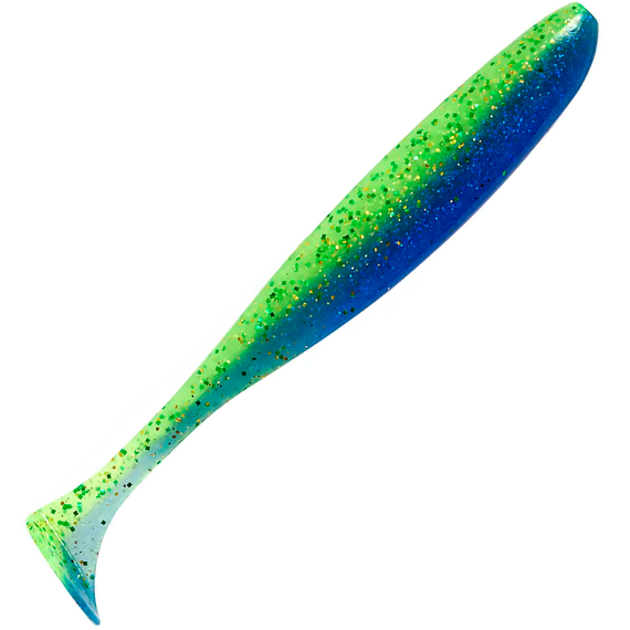 Силикон Keitech Easy Shiner 4.5" (6 шт/уп), цвет: ea#17 midnight chart back, Длина силикона: 4.5" (11.4 см), Расцветка силикона: EA#17 Midnight Chart Back, фото 