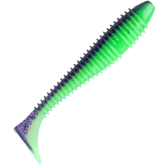 Силікон Keitech Swing Impact FAT 5.8" (4 шт/уп),, колір: pal#06 violet lime berry, Довжина силікону: 5.8" (14.7 см), Колір силікону: PAL#06 Violet Lime Berry, фото , изображение 2