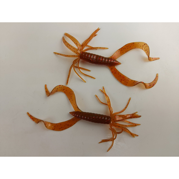 Силікон Keitech Little Spider 3" (8 шт/уп), колір:pal#07 motoroil red flake, Довжина силікону: 3" (7.6 см), Колір силікону: pal#07 motoroil red flake, фото , изображение 4