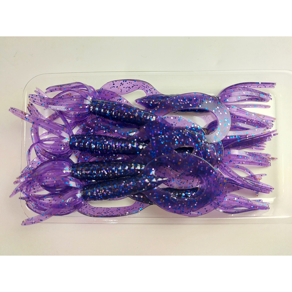 Силікон Keitech Little Spider 3" (8 шт/упак), колір:ea#04 violet, Довжина силікону: 3" (7.6 см), Колір силікону: EA#04 Violet, фото , изображение 5