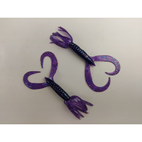 Силікон Keitech Little Spider 3" (8 шт/упак), колір:ea#04 violet, Довжина силікону: 3" (7.6 см), Колір силікону: EA#04 Violet, фото , изображение 3