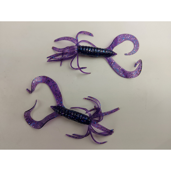 Силікон Keitech Little Spider 3" (8 шт/упак), колір:ea#04 violet, Довжина силікону: 3" (7.6 см), Колір силікону: EA#04 Violet, фото , изображение 4