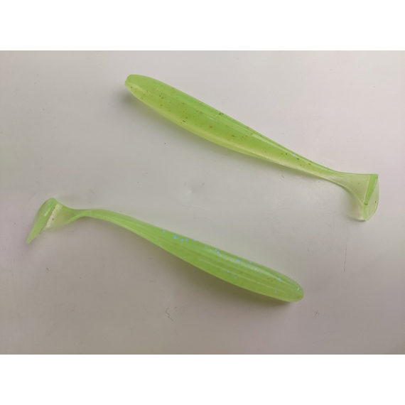 Силікон Keitech Easy Shiner 4" (7 шт/уп),, колір: ea#19 electric chart shad, Довжина силікону: 4" (10.2 см), Колір силікону: EA#19 Electric Chart Shad, фото , изображение 4