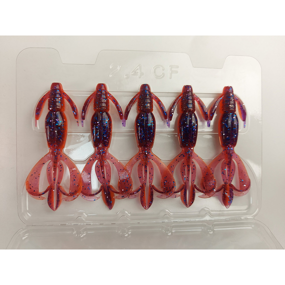 Силикон Keitech Crazy Flapper 2.4" (10 шт/уп), цвет: pal#09 violet fire, Длина силикона: 2.4" (6.1 см), Расцветка силикона: PAL#09 Violet Fire, фото , изображение 9