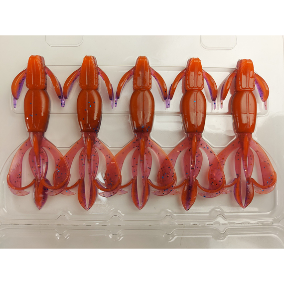 Силикон Keitech Crazy Flapper 2.4" (10 шт/уп), цвет: pal#09 violet fire, Длина силикона: 2.4" (6.1 см), Расцветка силикона: PAL#09 Violet Fire, фото , изображение 10