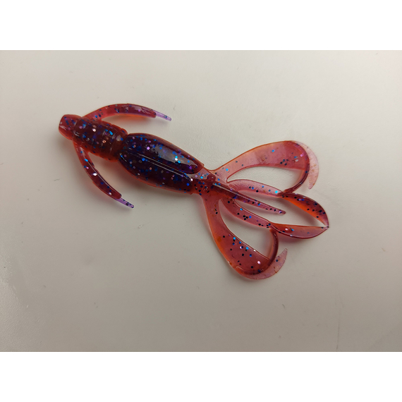 Силикон Keitech Crazy Flapper 2.4" (10 шт/уп), цвет: pal#09 violet fire, Длина силикона: 2.4" (6.1 см), Расцветка силикона: PAL#09 Violet Fire, фото , изображение 2