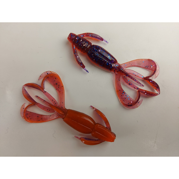 Силикон Keitech Crazy Flapper 2.4" (10 шт/уп), цвет: pal#09 violet fire, Длина силикона: 2.4" (6.1 см), Расцветка силикона: PAL#09 Violet Fire, фото , изображение 3