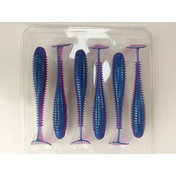 Силікон Keitech Swing Impact FAT 3.8" (6 шт/уп), колір:ea#14 clear morning dawn, Довжина силікону: 3.8" (9.7 см), Колір силікону: ea#14 clear morning dawn, фото , изображение 8