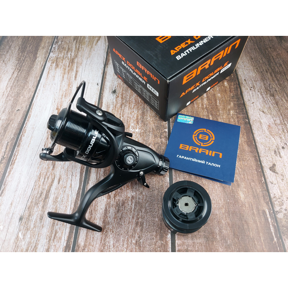 Катушка Brain Apex Double 5000, подшип. 6+1, с бейтраннером (ручка вкручивается в главную пару), Размер шпули: 5000 New, фото , изображение 9
