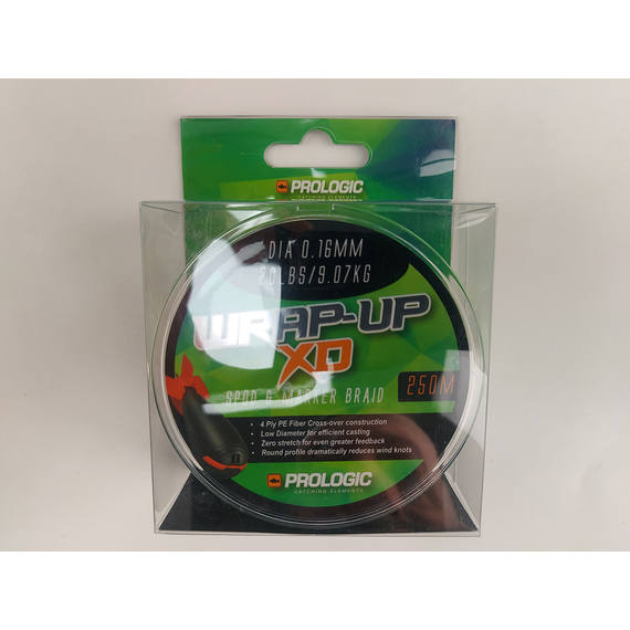 Шнур Prologic Wrap-Up XD - Spod & Marker Braid Extra Distance 0.16mm 20lbs/9.07kg 250m, фото , изображение 2