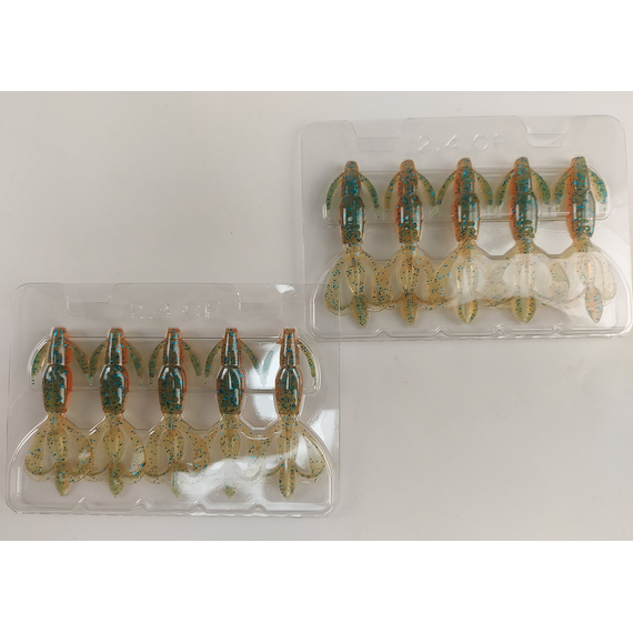 Силікон Keitech Crazy Flapper 2.4" (10 шт/уп),, колір: pal#11 rotten carrot, Довжина силікону: 2.4" (6.1 см), Колір силікону: PAL#11 Rotten Carrot, фото , изображение 7