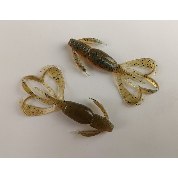 Силікон Keitech Crazy Flapper 2.4" (10 шт/уп),, колір: 403 green weenie blue, Довжина силікону: 2.4" (6.1 см), Колір силікону: 403 Green Weenie Blue, фото , изображение 3