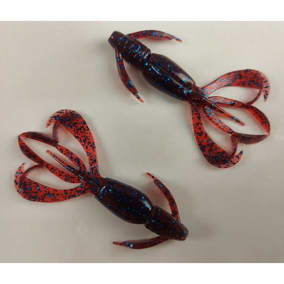 Силікон Keitech Crazy Flapper 2.4" (10 шт / уп), колір: ea#03 grape, Довжина силікону: 2.4" (6.1 см), Колір силікону: EA#03 Grape, фото , изображение 3