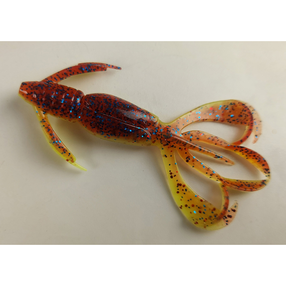 Силікон Keitech Crazy Flapper 2.8" (8 шт/уп),, колір: ea#15 grape chart red flk, Довжина силікону: 2.8" (7.1 см), Колір силікону: ea#15 grape chart red flk, фото , изображение 2