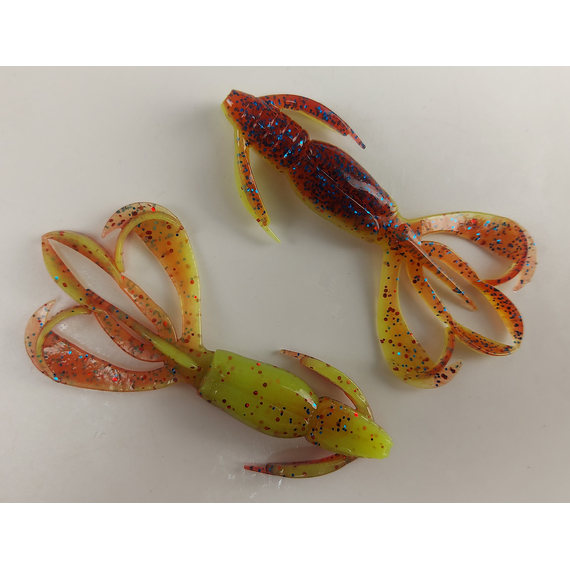 Силікон Keitech Crazy Flapper 2.8" (8 шт/уп),, колір: ea#15 grape chart red flk, Довжина силікону: 2.8" (7.1 см), Колір силікону: ea#15 grape chart red flk, фото , изображение 3