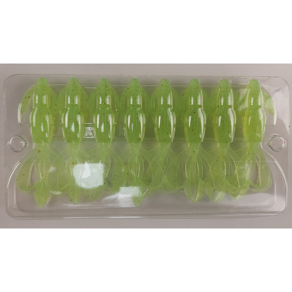 Силікон Keitech Crazy Flapper 2.4" (10 шт/уп),, колір: ea#19 electric chart shad, Довжина силікону: 2.4" (6.1 см), Колір силікону: EA#19 Electric Chart Shad, фото , изображение 7