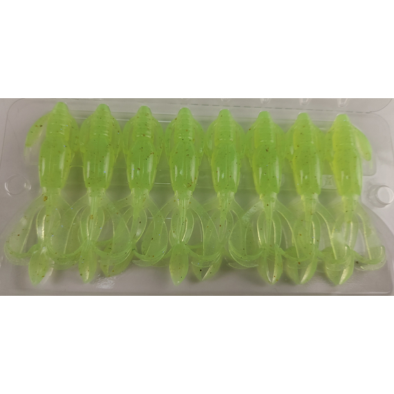 Силікон Keitech Crazy Flapper 2.4" (10 шт/уп),, колір: ea#19 electric chart shad, Довжина силікону: 2.4" (6.1 см), Колір силікону: EA#19 Electric Chart Shad, фото , изображение 9