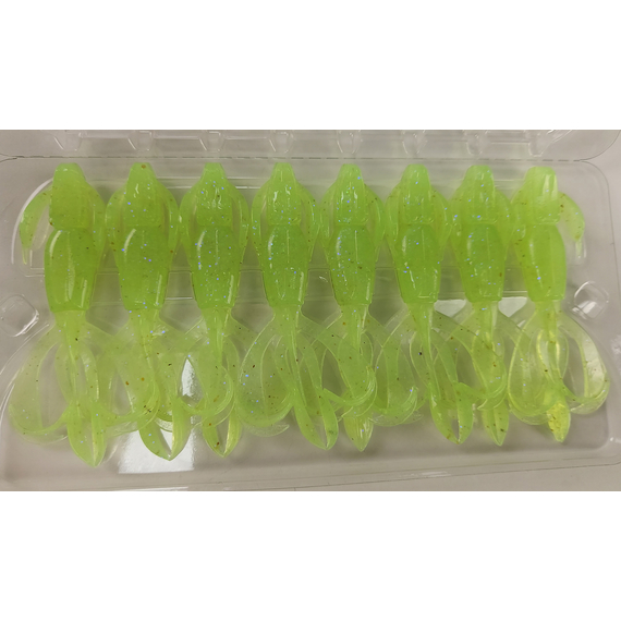 Силікон Keitech Crazy Flapper 2.4" (10 шт/уп),, колір: ea#19 electric chart shad, Довжина силікону: 2.4" (6.1 см), Колір силікону: EA#19 Electric Chart Shad, фото , изображение 10