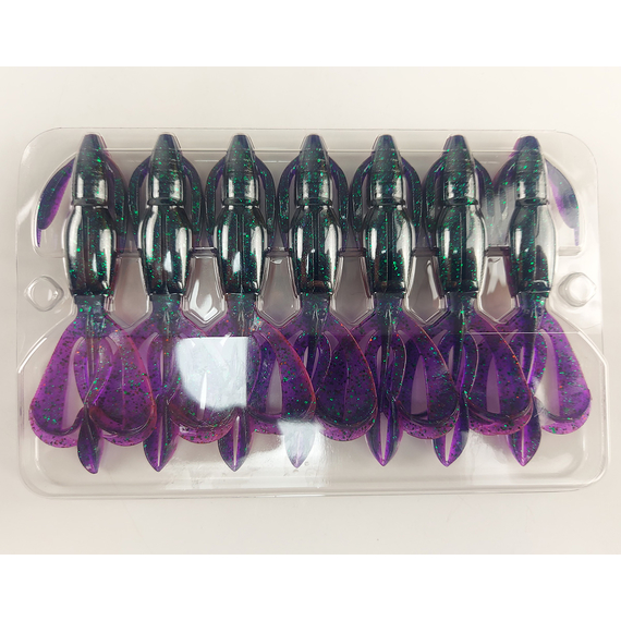 Силикон Keitech Crazy Flapper 3.6" (7 шт/уп), цвет: ea#21 mystic june bug, Длина силикона: 3.6" (9.1 см), Расцветка силикона: EA#21 Mystic June Bug, фото , изображение 8