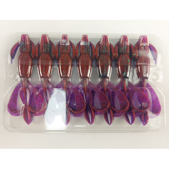 Силикон Keitech Crazy Flapper 3.6" (7 шт/уп), цвет: ea#21 mystic june bug, Длина силикона: 3.6" (9.1 см), Расцветка силикона: EA#21 Mystic June Bug, фото , изображение 9