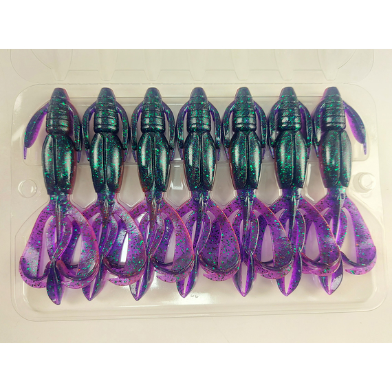 Силикон Keitech Crazy Flapper 3.6" (7 шт/уп), цвет: ea#21 mystic june bug, Длина силикона: 3.6" (9.1 см), Расцветка силикона: EA#21 Mystic June Bug, фото , изображение 10