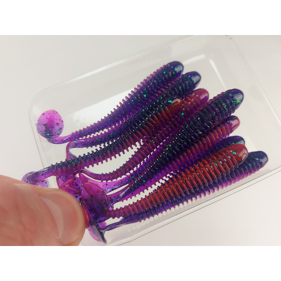 Силикон Keitech Swing Impact 2.5" (10 шт/уп), цвет: ea#21 mystic june bug, Длина силикона: 2.5" (6.3 см), Расцветка силикона: EA#21 Mystic June Bug, фото , изображение 8