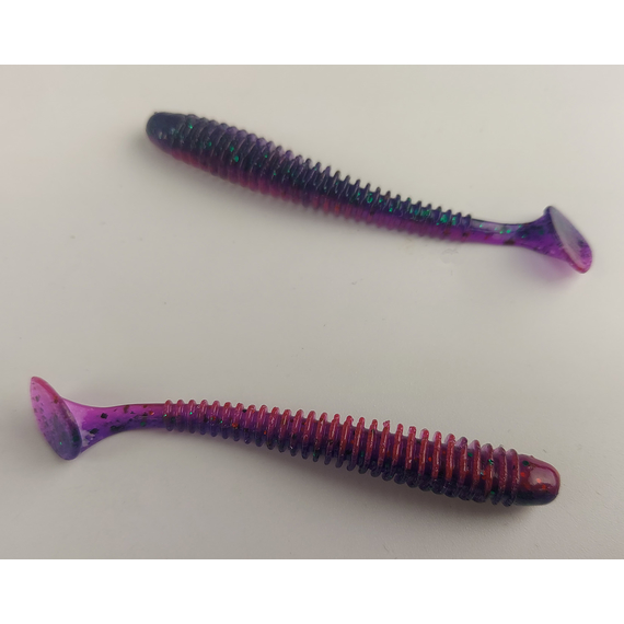 Силикон Keitech Swing Impact 2.5" (10 шт/уп), цвет: ea#21 mystic june bug, Длина силикона: 2.5" (6.3 см), Расцветка силикона: EA#21 Mystic June Bug, фото , изображение 3
