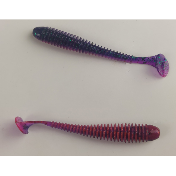 Силикон Keitech Swing Impact 2.5" (10 шт/уп), цвет: ea#21 mystic june bug, Длина силикона: 2.5" (6.3 см), Расцветка силикона: EA#21 Mystic June Bug, фото , изображение 4