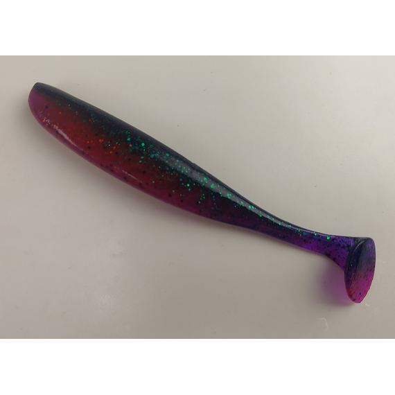 Силикон Keitech Easy Shiner 4" (7 шт/уп), цвет: ea#21 mystic june bug, Длина силикона: 4" (10.2 см), Расцветка силикона: EA#21 Mystic June Bug, фото , изображение 3