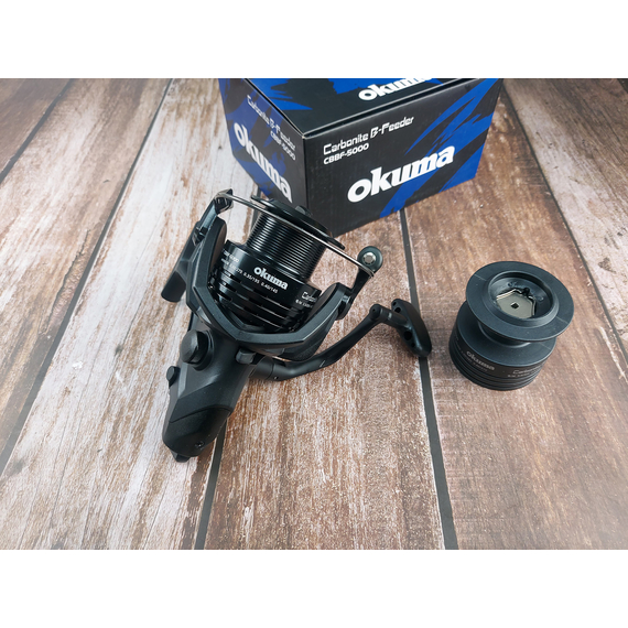 Катушка Okuma Carbonite B-Feeder CBBF-5000 1+1BB 4.5:1, фото , изображение 3