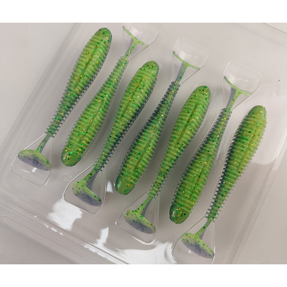 Силікон Keitech Swing Impact FAT 3.3" (7 шт/уп),, колір: ea#17 midnight chart back, Довжина силікону: 3.3" (8.4 см), Колір силікону: EA#17 Midnight Chart Back, фото , изображение 7