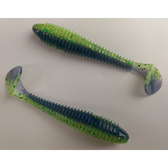 Силікон Keitech Swing Impact FAT 3.3" (7 шт/уп),, колір: ea#17 midnight chart back, Довжина силікону: 3.3" (8.4 см), Колір силікону: EA#17 Midnight Chart Back, фото , изображение 3