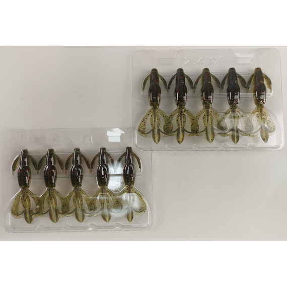 Силікон Keitech Crazy Flapper 2.4" (10 шт/уп),, колір: 208 watermelon pp. red, Довжина силікону: 2.4" (6.1 см), Колір силікону: 208 Watermelon PP. Red, фото , изображение 9