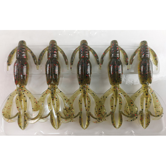 Силікон Keitech Crazy Flapper 2.4" (10 шт/уп),, колір: 208 watermelon pp. red, Довжина силікону: 2.4" (6.1 см), Колір силікону: 208 Watermelon PP. Red, фото , изображение 11