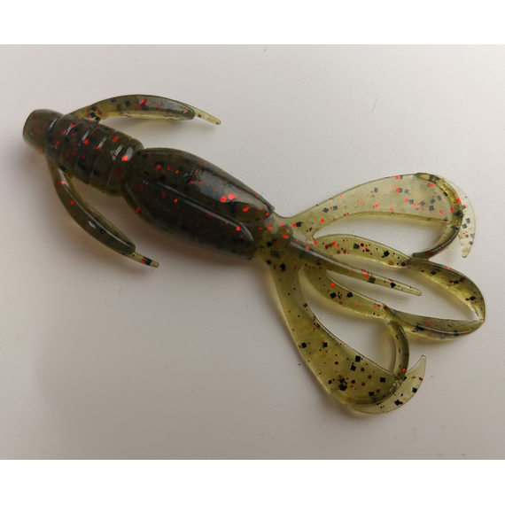 Силікон Keitech Crazy Flapper 2.4" (10 шт/уп),, колір: 208 watermelon pp. red, Довжина силікону: 2.4" (6.1 см), Колір силікону: 208 Watermelon PP. Red, фото , изображение 2