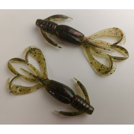 Силікон Keitech Crazy Flapper 2.4" (10 шт/уп),, колір: 208 watermelon pp. red, Довжина силікону: 2.4" (6.1 см), Колір силікону: 208 Watermelon PP. Red, фото , изображение 3