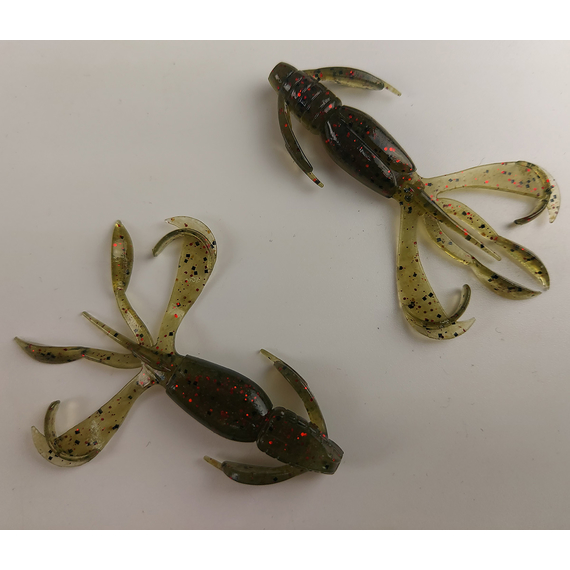 Силікон Keitech Crazy Flapper 2.4" (10 шт/уп),, колір: 208 watermelon pp. red, Довжина силікону: 2.4" (6.1 см), Колір силікону: 208 Watermelon PP. Red, фото , изображение 5