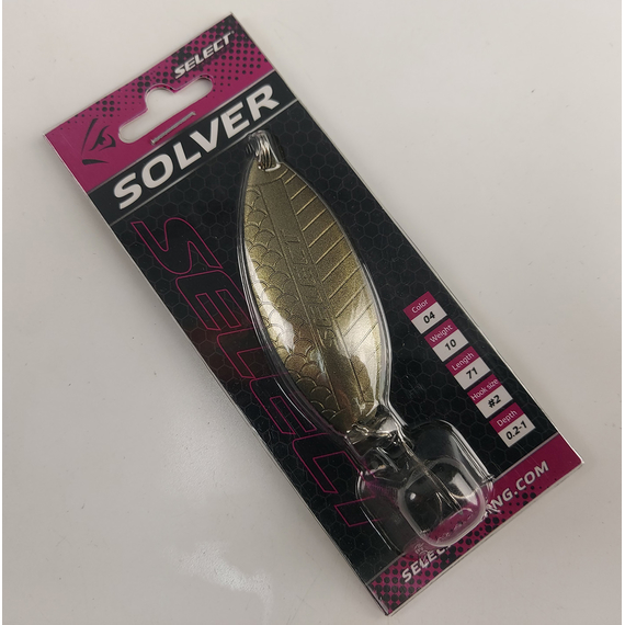 Блешня Select Solver 10.0g 71mm #04, Вага блешні: 10г, Колір блешні: 04, фото , изображение 5