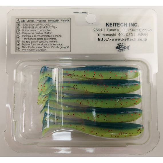 Силікон Keitech Easy Shiner 3" (10 шт/уп),, колір: ea#20 violet chart red fl, Довжина силікону: 3" (7.6 см), Колір силікону: EA#20 Violet Chart Red Fl, фото , изображение 8