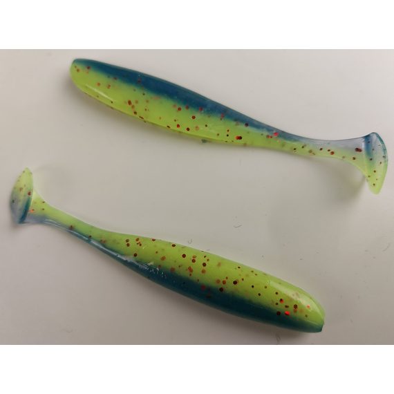 Силікон Keitech Easy Shiner 3" (10 шт/уп),, колір: ea#20 violet chart red fl, Довжина силікону: 3" (7.6 см), Колір силікону: EA#20 Violet Chart Red Fl, фото , изображение 4