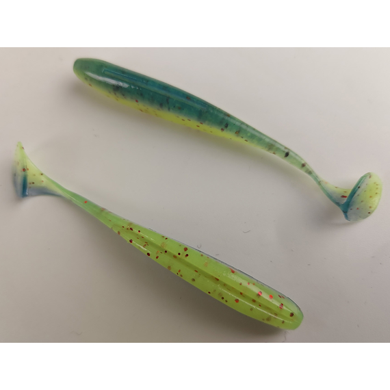 Силікон Keitech Easy Shiner 3" (10 шт/уп),, колір: ea#20 violet chart red fl, Довжина силікону: 3" (7.6 см), Колір силікону: EA#20 Violet Chart Red Fl, фото , изображение 5